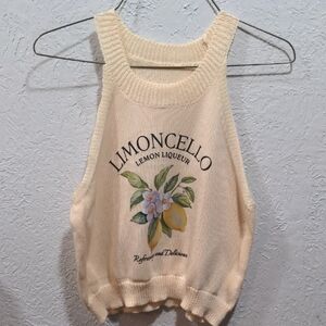 Limoncello Cream Sweater Tank